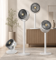 Вентилятор портативний з акумулятором Vertical Fan S-34 White/Grey - фото 2.