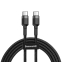 Кабель Baseus Cafule Type-C 3A, 1м Gray/Black (CATKLF-GG1) - фото 2.