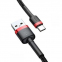 Кабель Baseus cafule Cable Type-C 3A 1m Red+Black - фото 2.