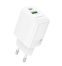 Мережевий зарядний пристрій Borofone BN29 Fuente PD30W + QC3.0 White - фото 2.