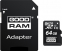 Карта пам'яті GoodRam microSDXC 64GB Class 10 UHS I (M1AA-0640R12) + SD адаптер - фото 1