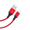 USB кабель XO lightning NB143 Braided 2A/1m Red - фото 2.