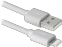 USB кабель Defender ACH01-10BH White USB-Lightning 3m - фото 2.