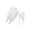 Зарядний пристрій XO L127 18W + кабель Lightning White - фото 2.