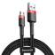 Кабель Baseus Cafule Cable microUSB 2.0м 1.5A Red/Black (CAMKLF-C91) - фото 2.